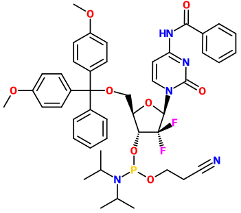 (图片) MC082611 5'-DMT-N4-Bz-2',2'-difluoro-dC 3'-CE phosphoramidite